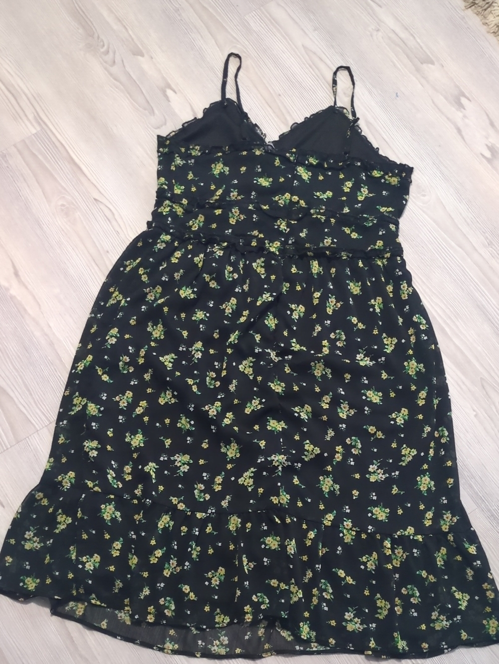 No Boundaries Floral Cami Dress Bundle XXL Pink & Black Babydoll 2-Piece 19 Zipp - Picture 16 of 16